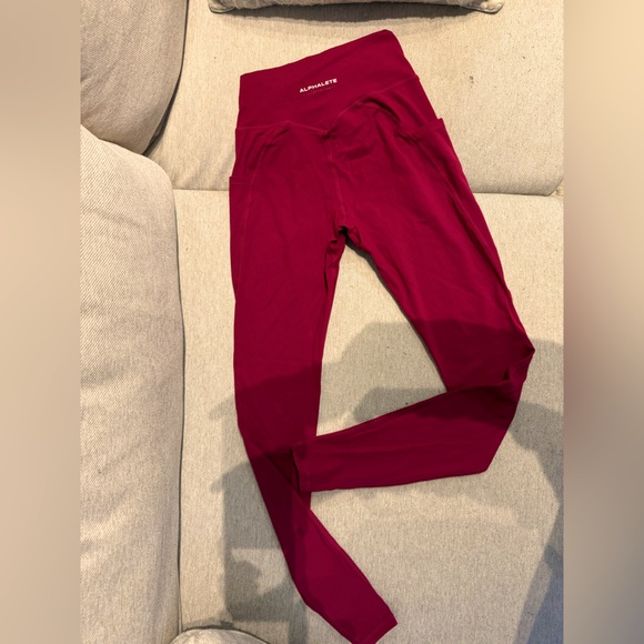 Alphalete leggings red small - Picture 1 of 4